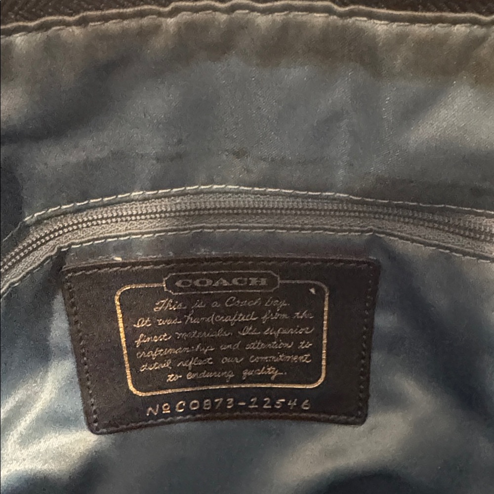 Vintage Coach Signature Denim Tote Bag Navy
Women's Tote Bag . - Picture 5 of 11